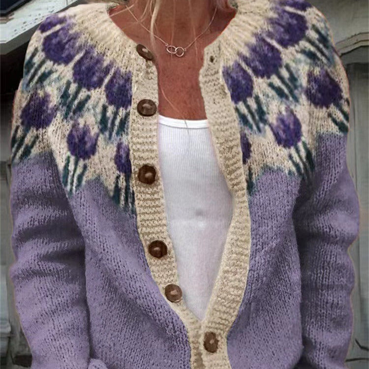 Josephine | Vintage Islandzki Sweter z Wełny