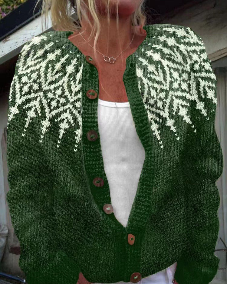 Brienne | Vintage Islandzki Sweter z Wełny