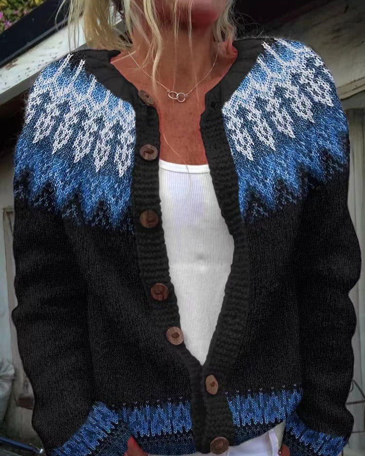 Givanna | Vintage Islandzki Sweter z Wełny