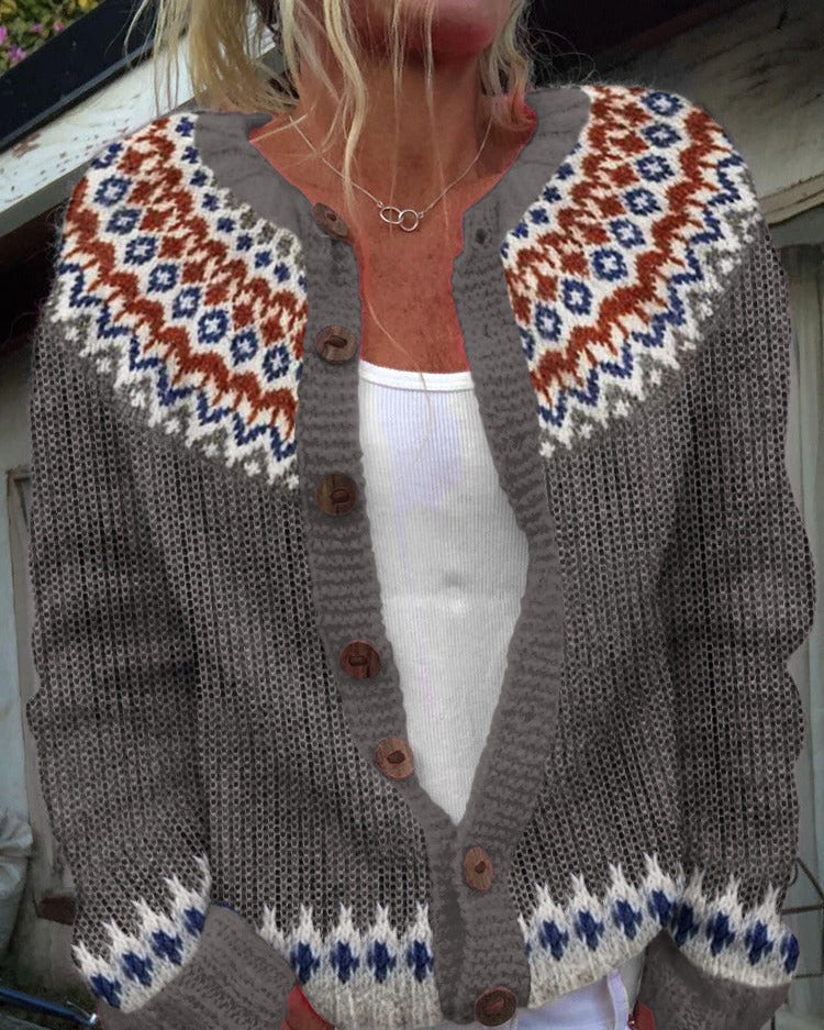 Gabriella | Vintage Islandzki Sweter z Wełny