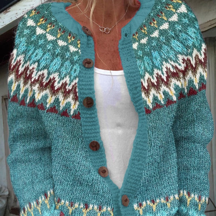 Serenity | Vintage Islandzki Sweter z Wełny