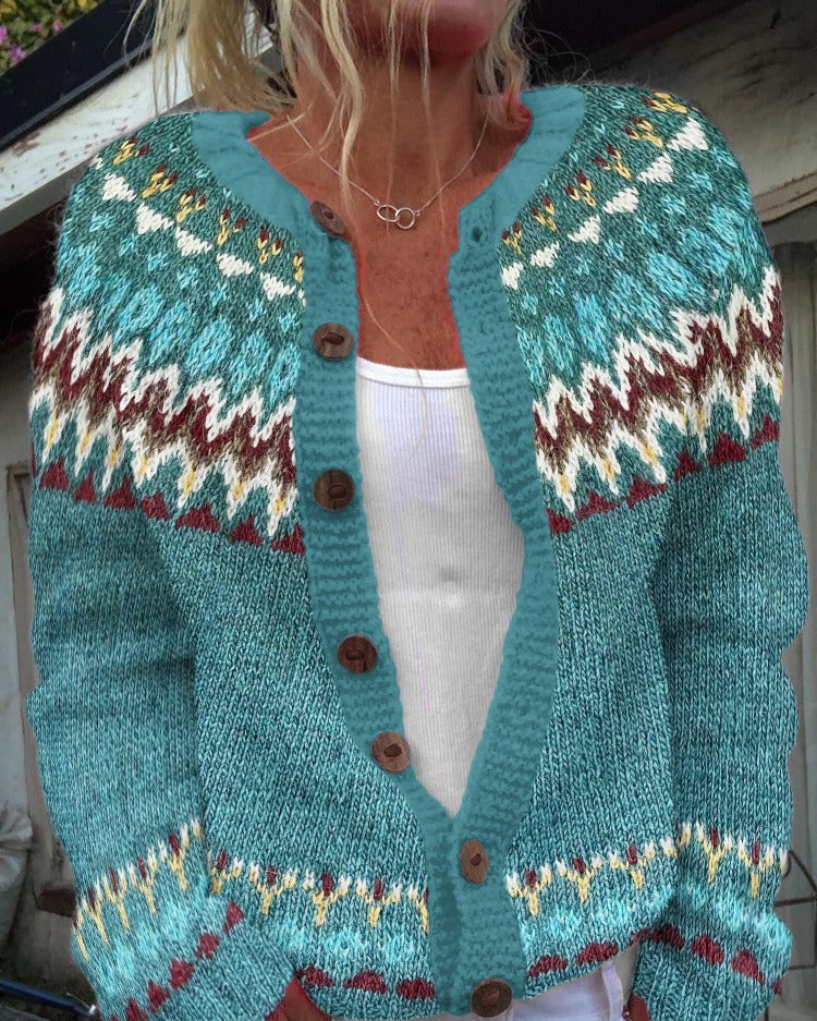 Serenity | Vintage Islandzki Sweter z Wełny