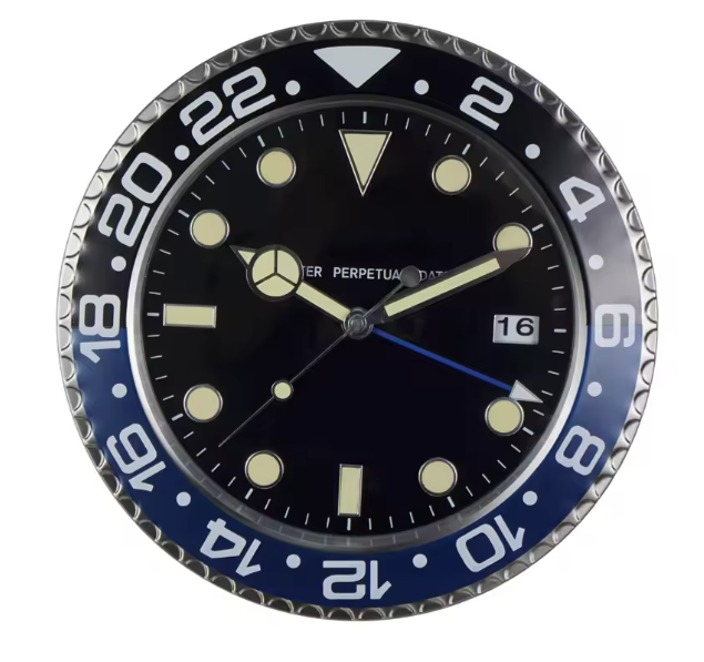 Zegar Ścienny Sunburst z Cichym Mechanizmem Kwarcowym – Elegancki Zegar na Ścianę do Salonu, Sypialni i Biura