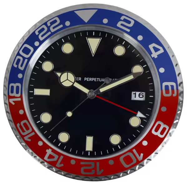 Zegar Ścienny Sunburst z Cichym Mechanizmem Kwarcowym – Elegancki Zegar na Ścianę do Salonu, Sypialni i Biura