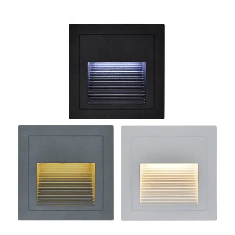 Zewnętrzna Lampa LED Ogrodowych Wpuszczana Oprawa Krokowa