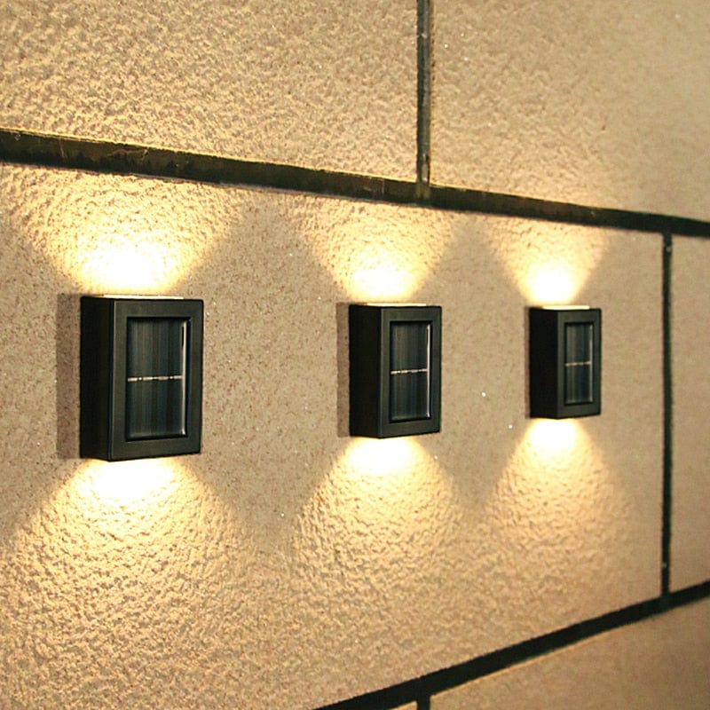 Zewnętrzna Lampa Ścienna Solarna LED Do Ogrodu Do Tarasu