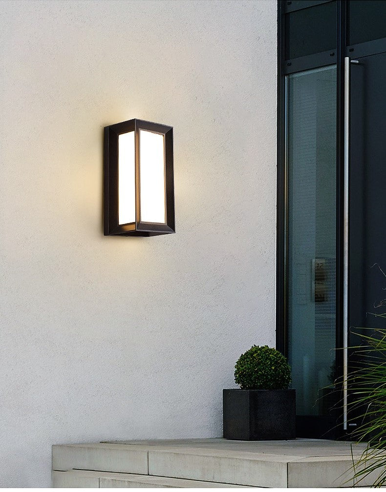 Zewnętrzna Lampa Ścienna Z Czujnikiem Ruchu Do Oświetlenia Wejścia Tarasu I Ogrodu