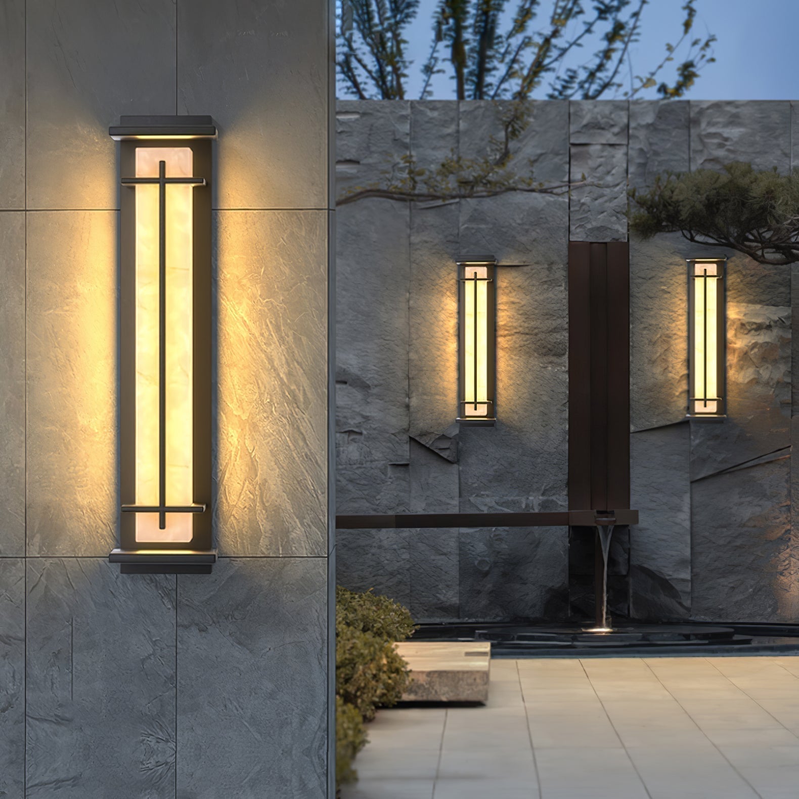 Zewnętrzny LED Nowoczesna Wodoodporna Lampa Ścienna