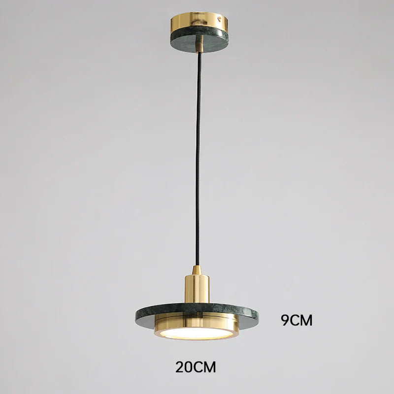 Nowoczesna Lampa Wisząca z Detalem w Stylu Marmuru