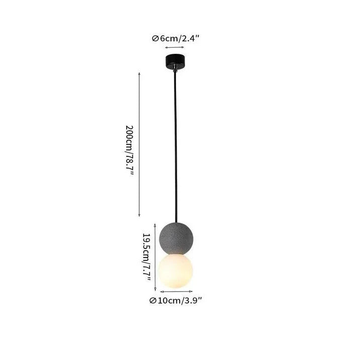 Lampa Wisząca LED „Podwójna Kula”