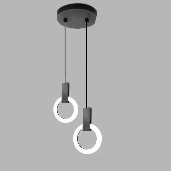 Nowoczesna lampa wisząca LED złoty pierścień