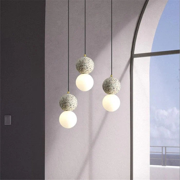 Lampa Wisząca LED „Podwójna Kula”