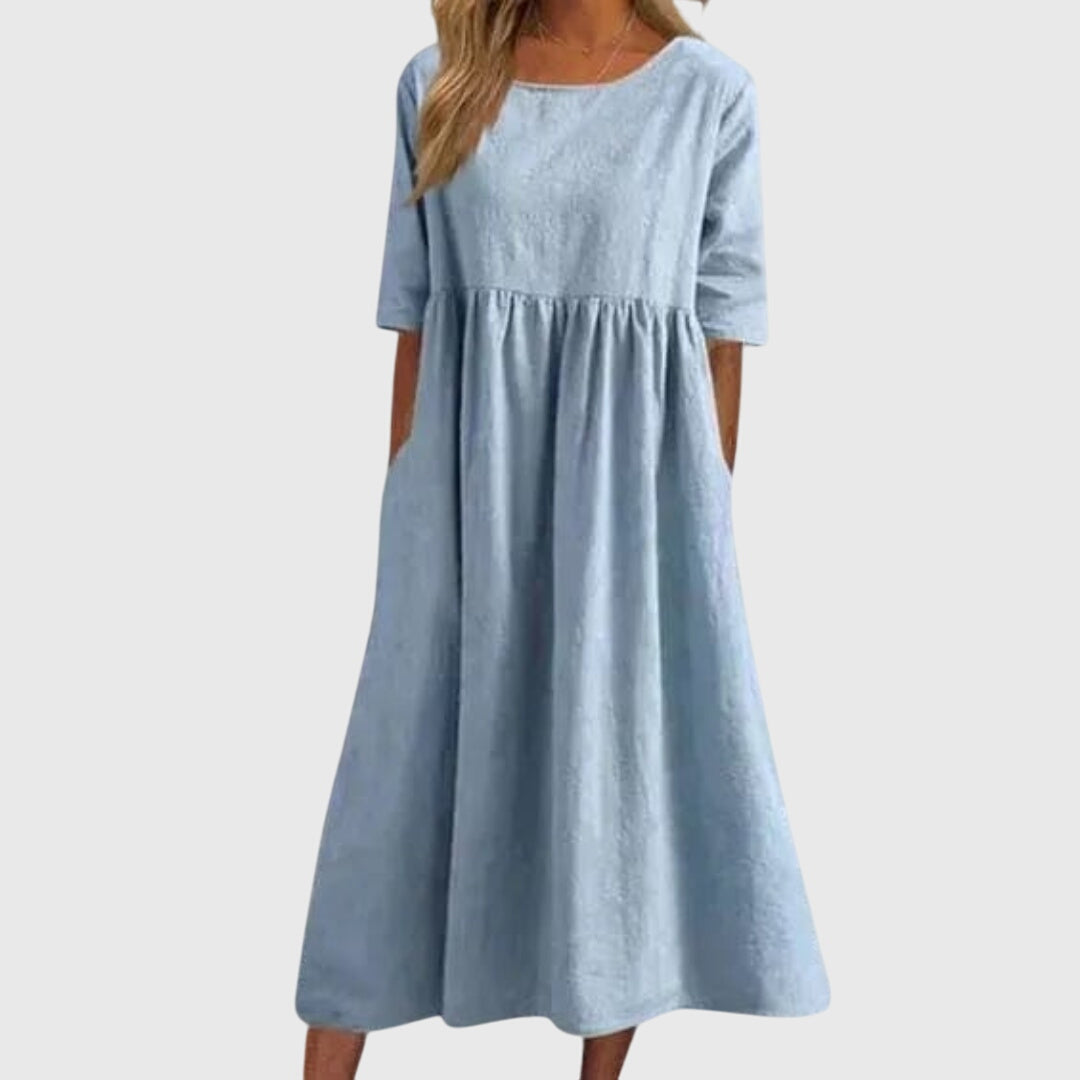 Haisley™ | Elegancka Sukienka z Krótkim Rękawem
