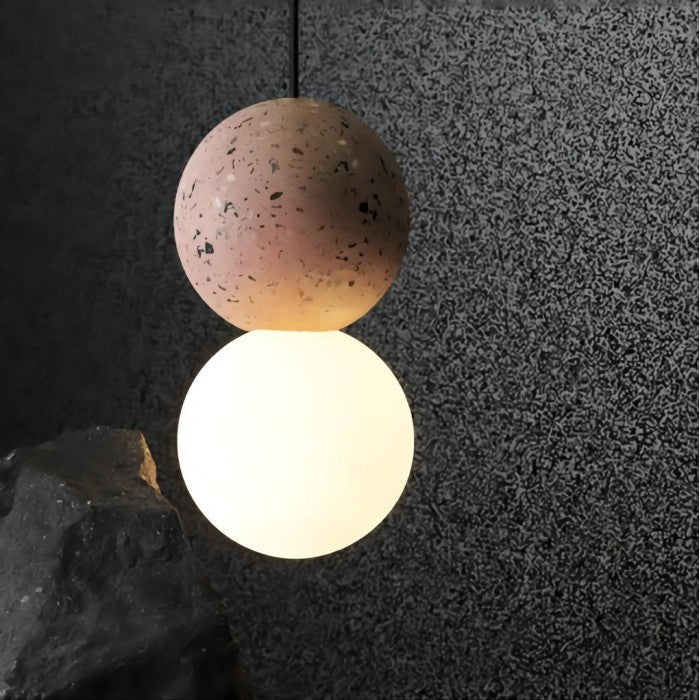 Lampa Wisząca LED „Podwójna Kula”