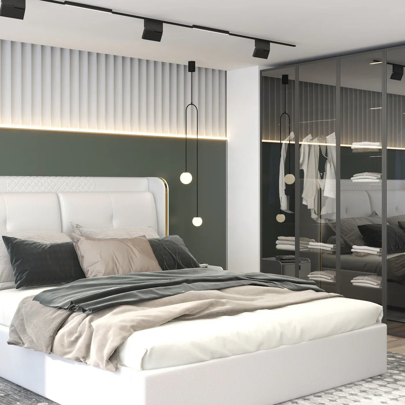 Nowoczesna Lampa Wisząca LED – Minimalistyczny Design z Kulistymi Kloszami