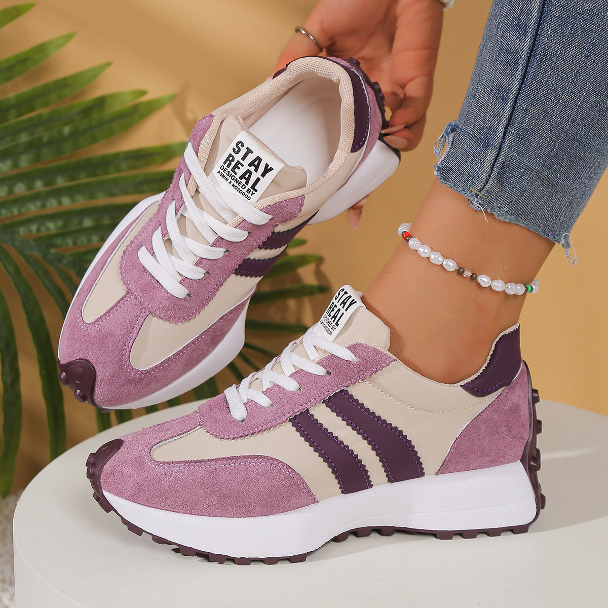 Juvella – Skórzane stabilizujące buty casualowe