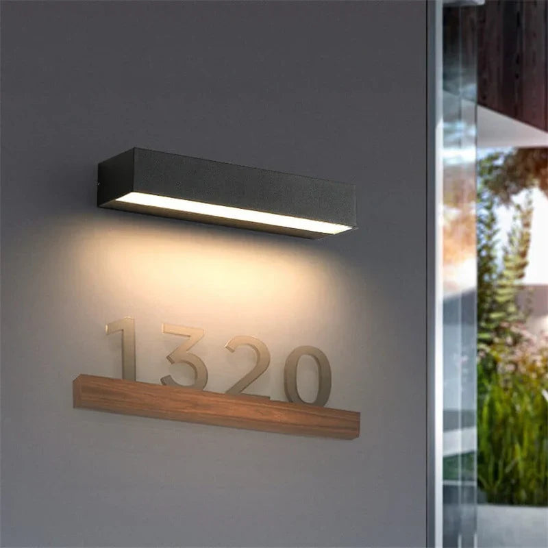 Nowoczesna lampa ścienna LED – minimalistyczne oświetlenie zewnętrzne