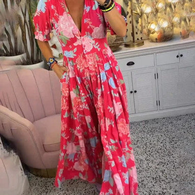 Katarzyna – Elegancka i wygodna długa sukienka