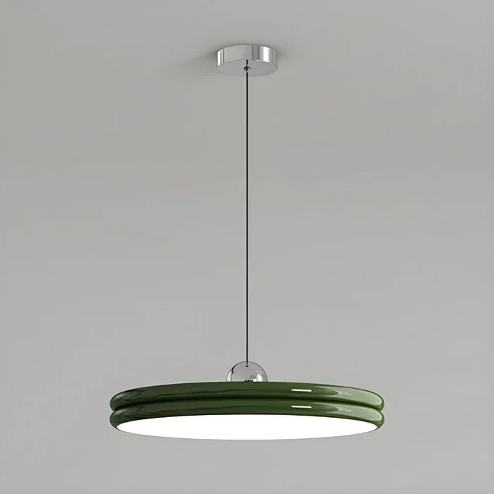 Nowoczesna Lampa Wisząca w Kształcie Dysku – Minimalistyczne Oświetlenie LED do Jadalni i Salonu