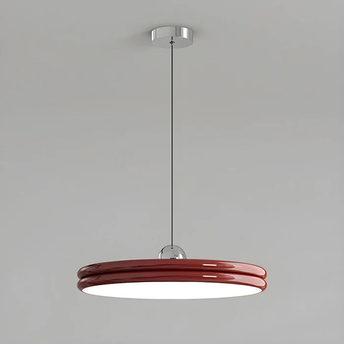 Nowoczesna Lampa Wisząca w Kształcie Dysku – Minimalistyczne Oświetlenie LED do Jadalni i Salonu