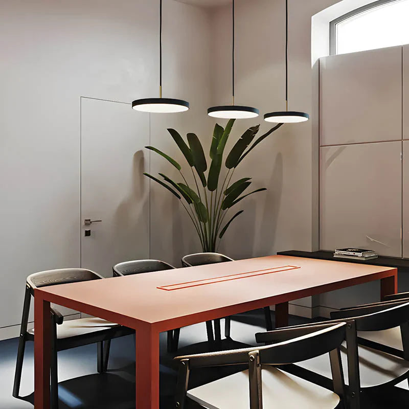 Nowoczesna Okrągła Lampa Wisząca LED do Jadalni i Salonu