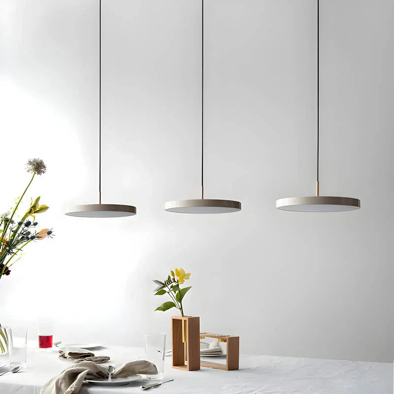 Nowoczesna Okrągła Lampa Wisząca LED do Jadalni i Salonu