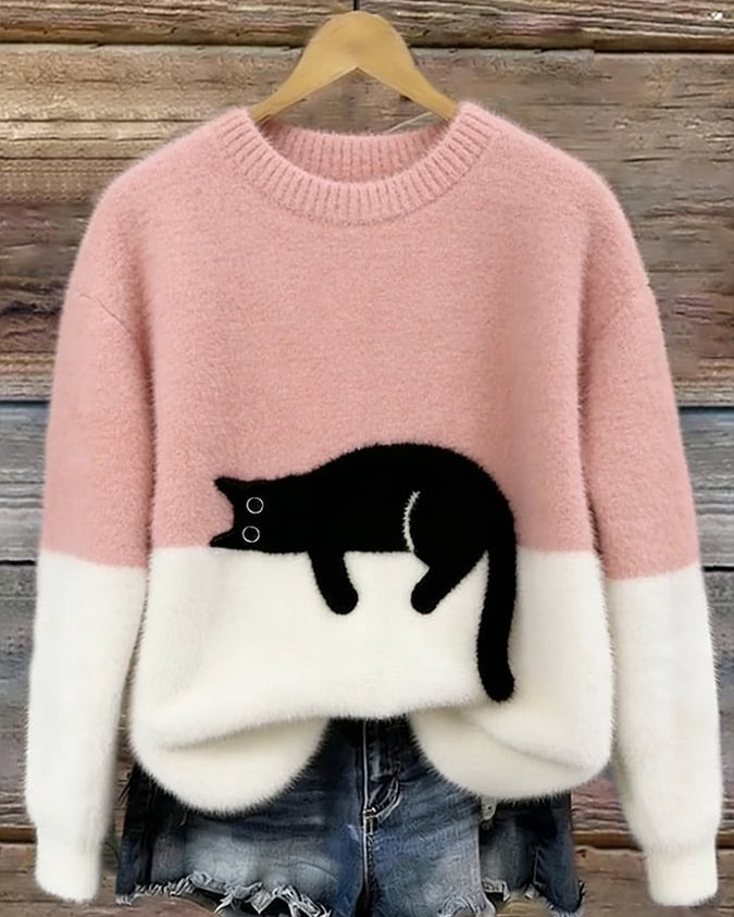 Ulmira – Bluza z graficznym kotem