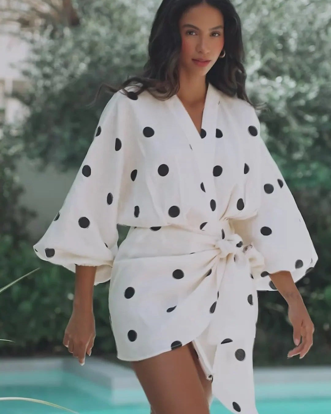 Elowina – Bluzka lniana z b ufiastymi rękawami