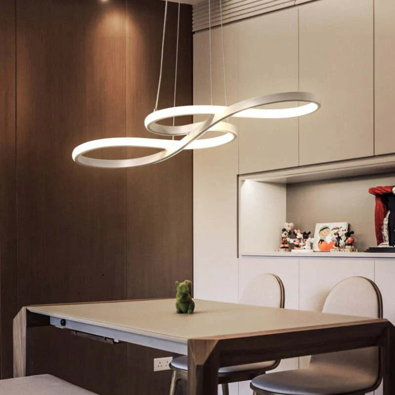 Lampa Wisząca LED Żyrandol w Kształcie Nut Muzycznych – Kreatywne Nowoczesne Oświetlenie Sufitowe