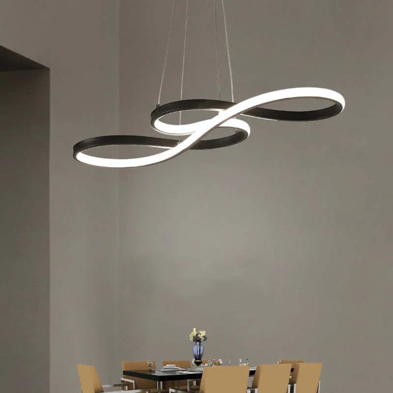 Lampa Wisząca LED Żyrandol w Kształcie Nut Muzycznych – Kreatywne Nowoczesne Oświetlenie Sufitowe