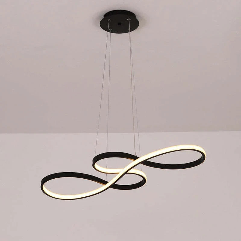 Lampa Wisząca LED Żyrandol w Kształcie Nut Muzycznych – Kreatywne Nowoczesne Oświetlenie Sufitowe