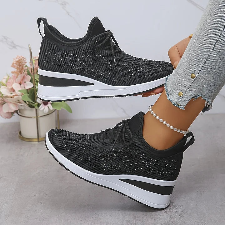 Zielka – Modne buty ortopedyczne z cyrkoniami