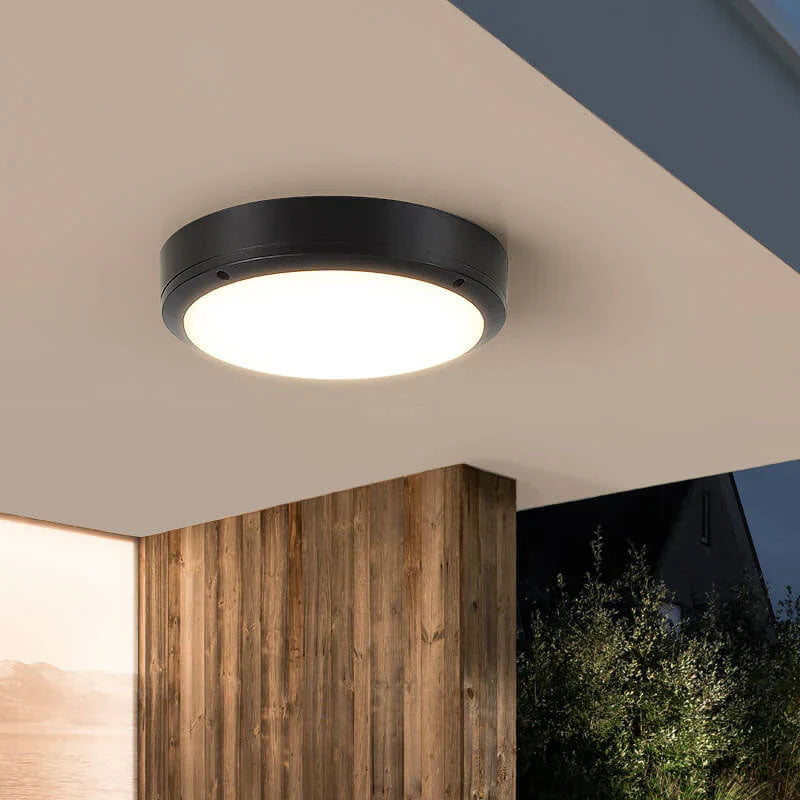 Nowoczesna lampa sufitowa LED do zastosowań zewnętrznych i wewnętrznych