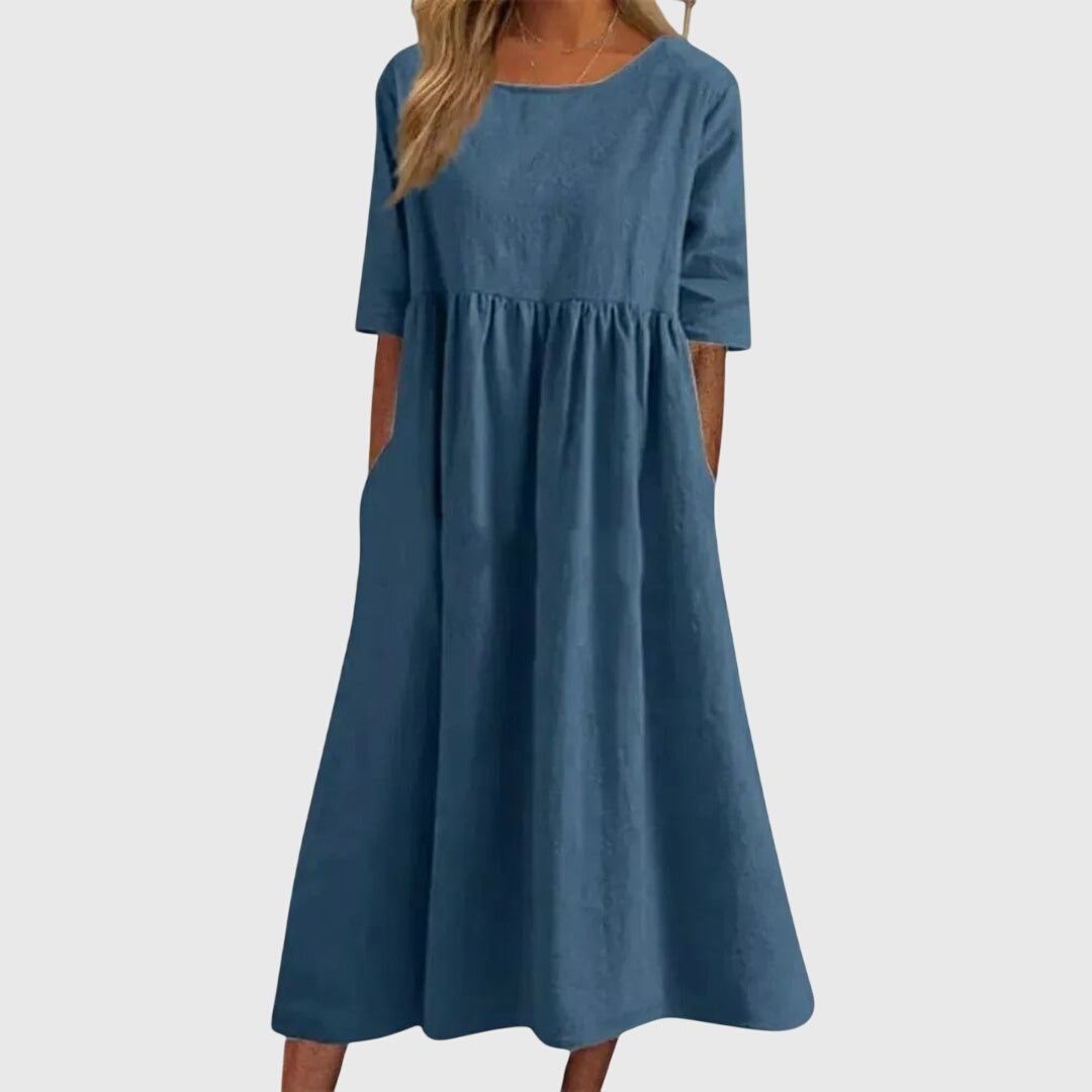 Haisley™ | Elegancka Sukienka z Krótkim Rękawem
