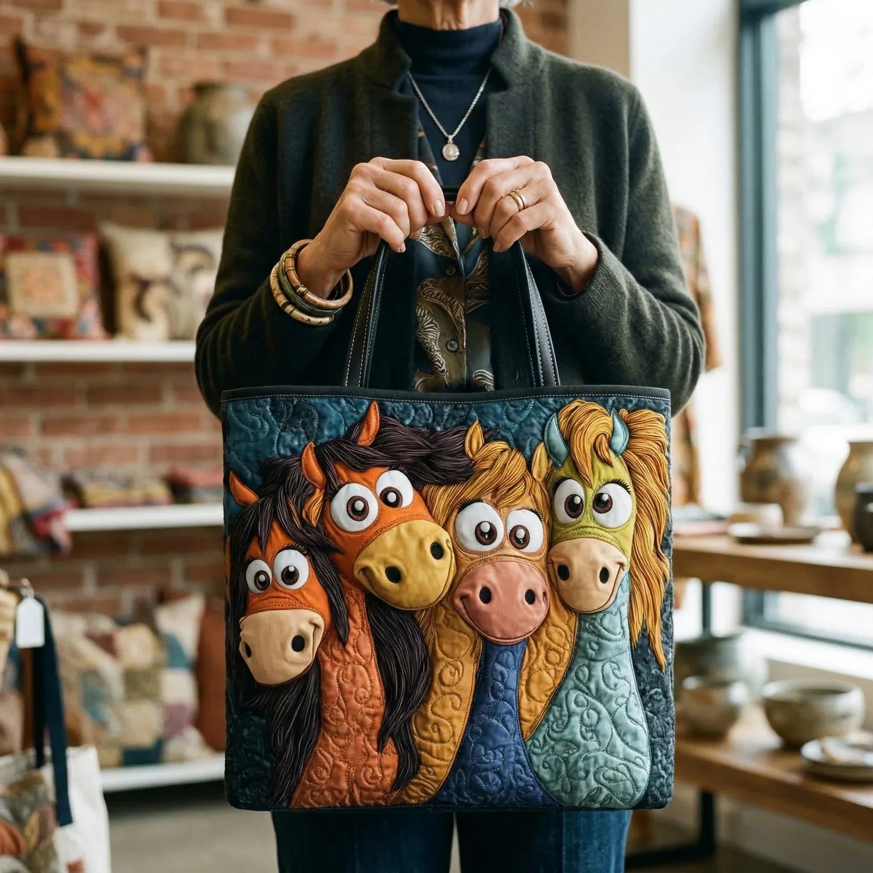 Torba Artisanal - Zabawne Ponie