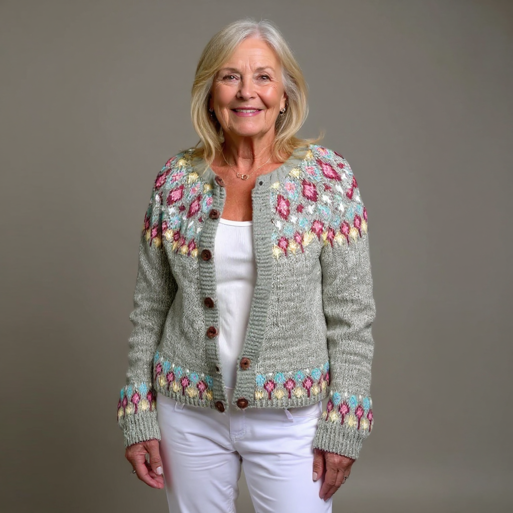 Madeline | Vintage Islandzki Sweter z Wełny