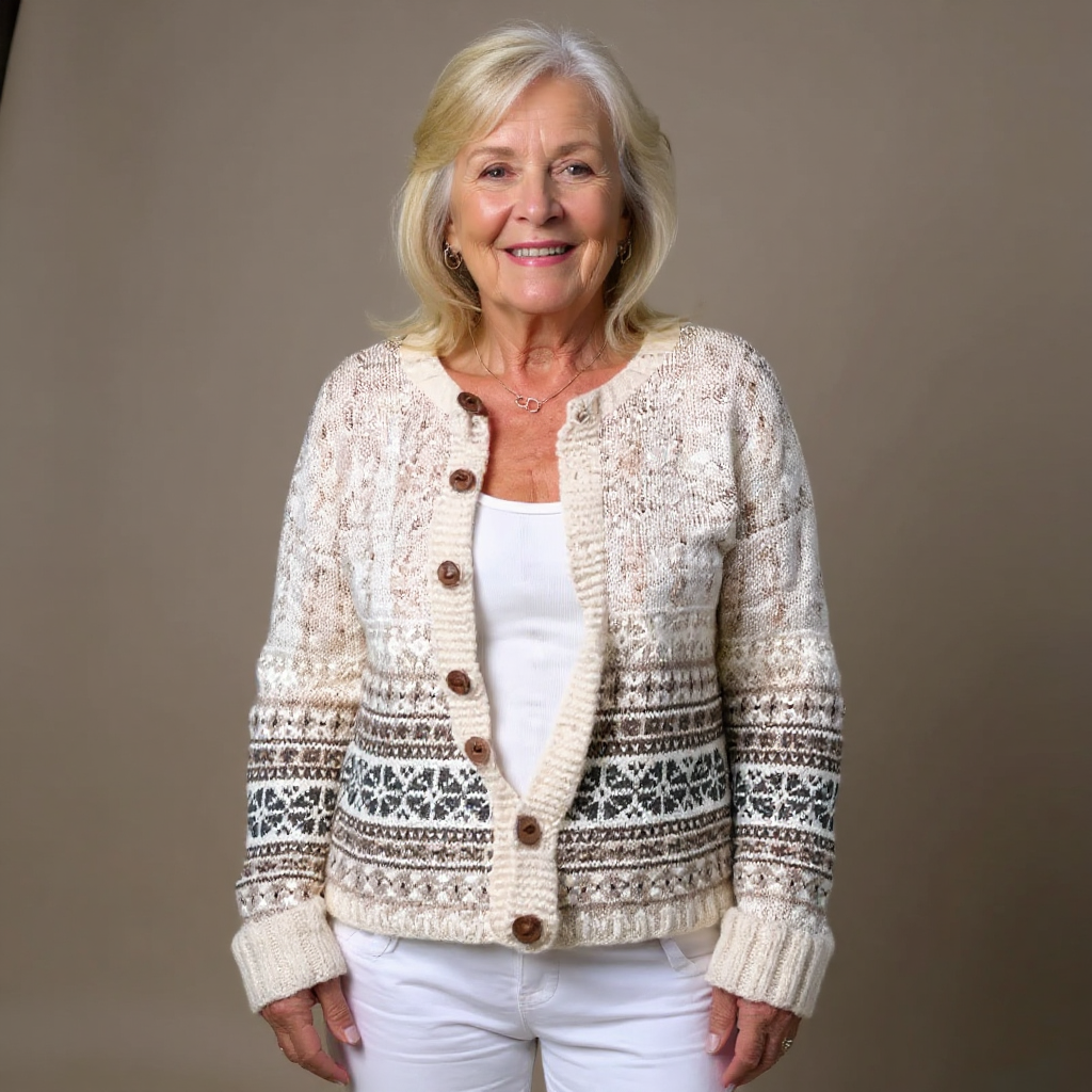 Amira | Vintage Islandzki Sweter z Wełny