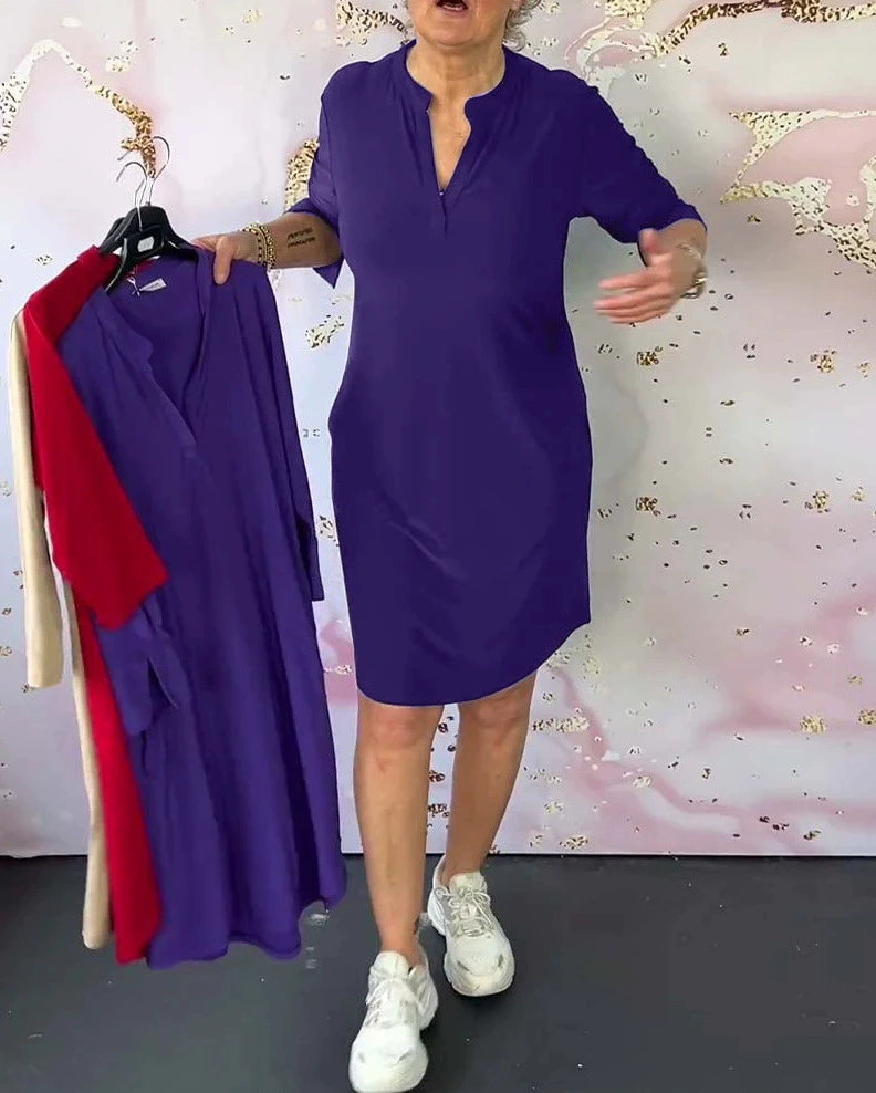 Danuta – Stylowy sweter z dekoltem w serek
