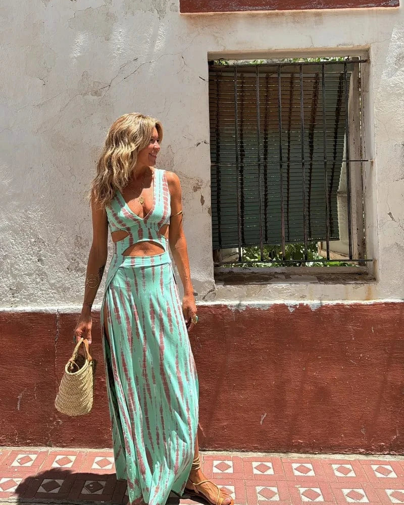 Ysalena – Zwiewna sukienka tie-dye w stylu boho