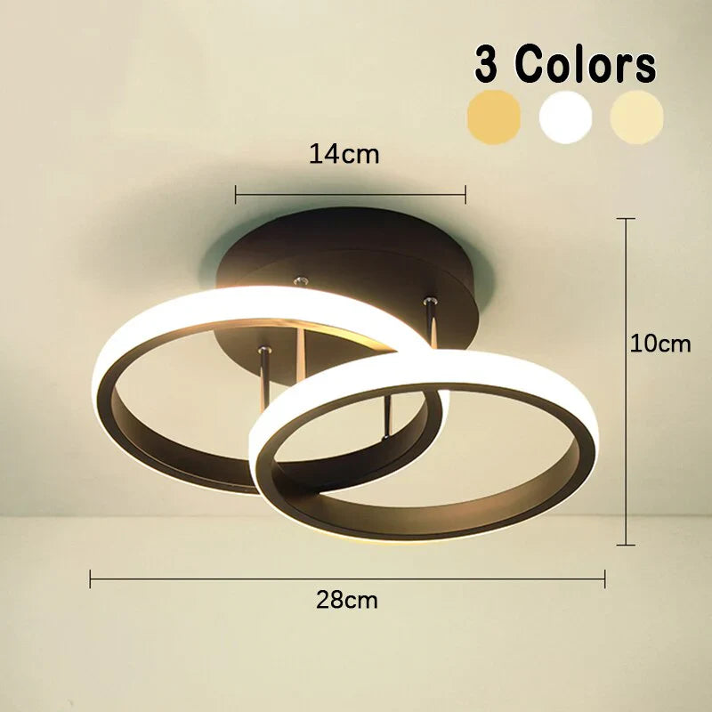 Nowoczesna lampa sufitowa LED żyrandol – geometryczna oprawa w stylu modern