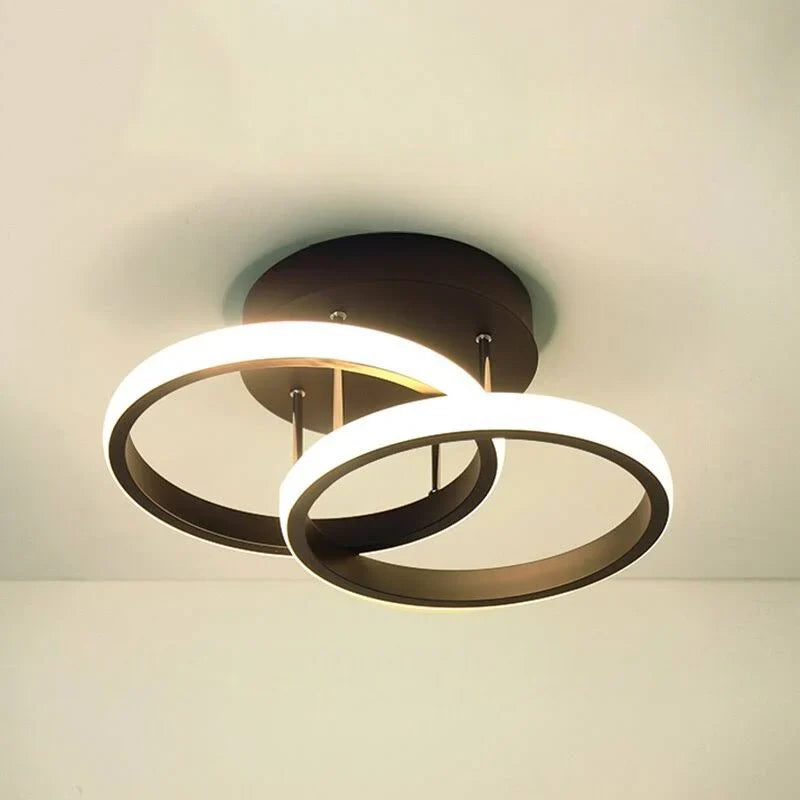 Nowoczesna lampa sufitowa LED żyrandol – geometryczna oprawa w stylu modern