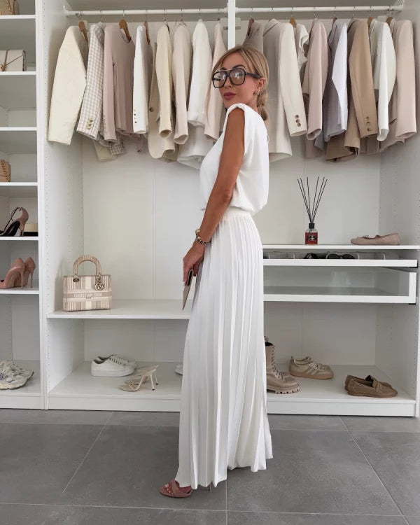 Jowita – Elegancki komplet top + spodnie