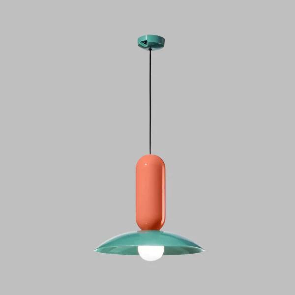 Kolorowa Lampa Wisząca w Stylu Retro-Nowoczesnym