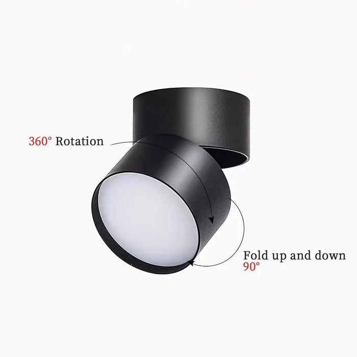 Nowoczesna regulowana lampka sufitowa LED