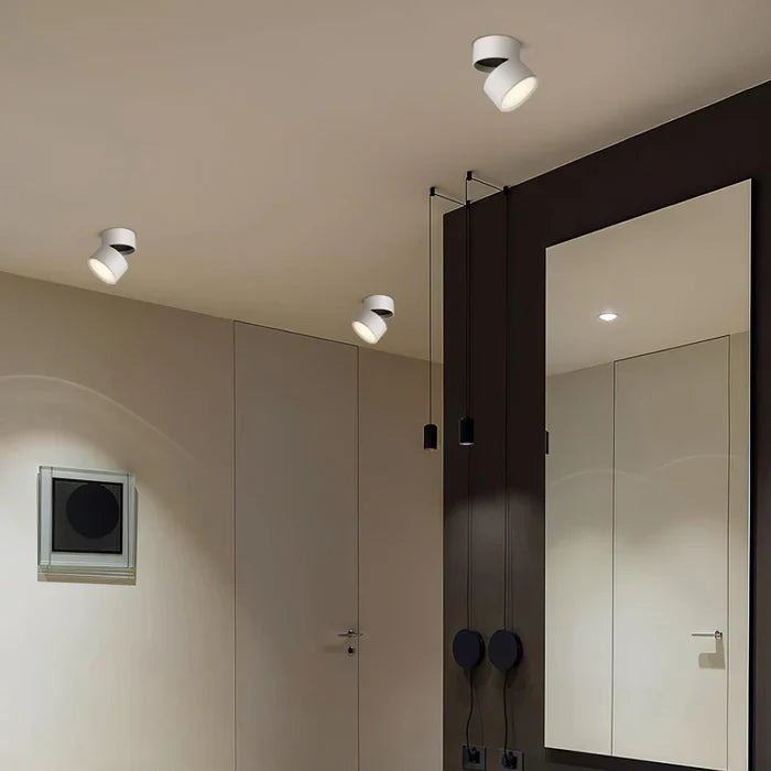 Nowoczesna regulowana lampka sufitowa LED