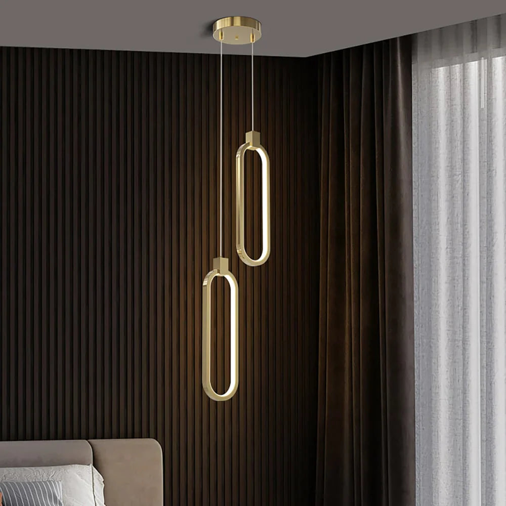 Nowoczesna Lampa Wisząca LED w Geometrycznym Stylu