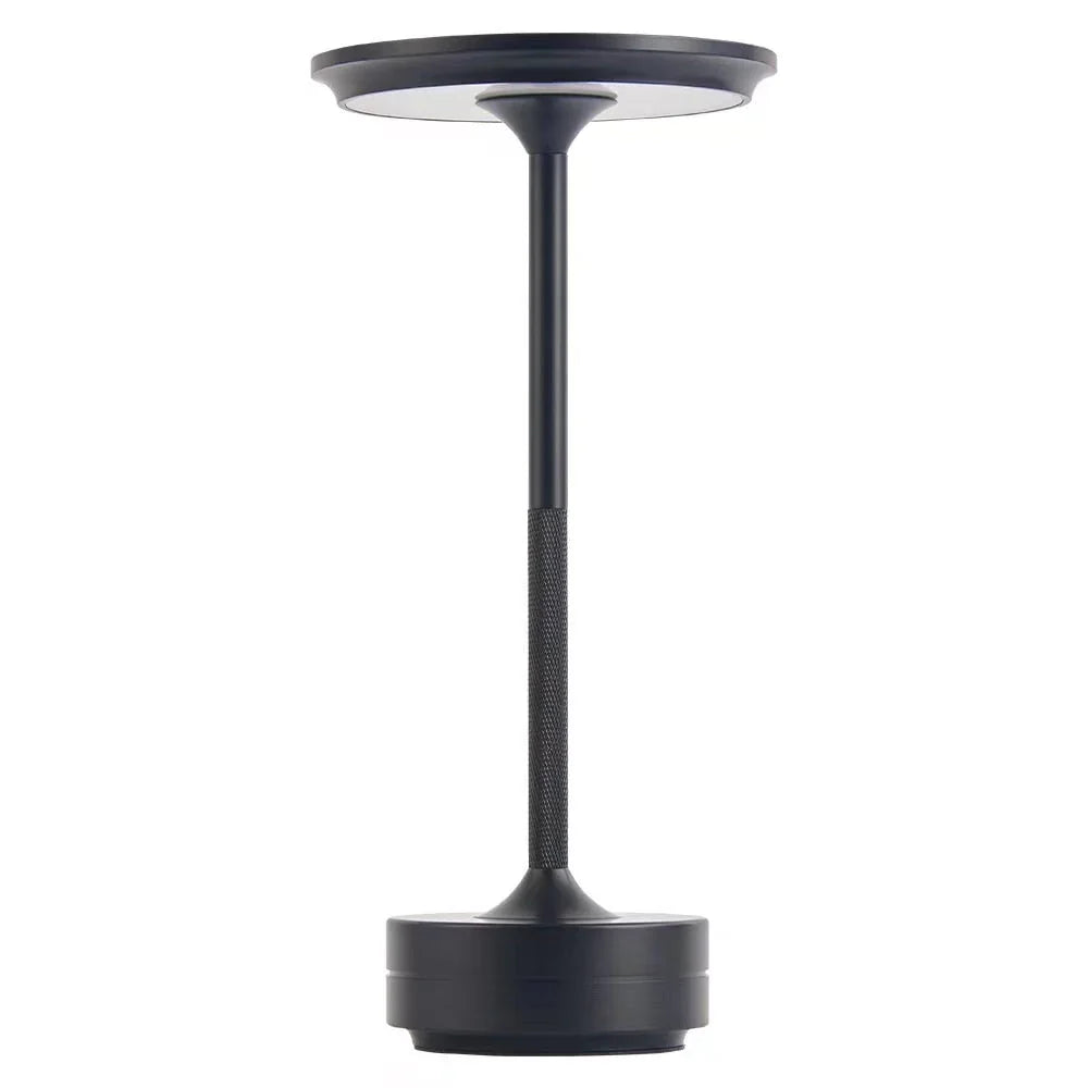 Elegancka lampka stołowa LED – metalowa, ładowana USB, nowoczesny design