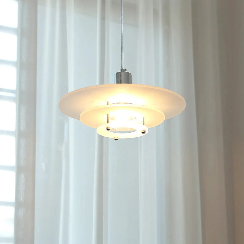 Nowoczesna Warstwowa Wisząca Lampa Akrylowa Vintage