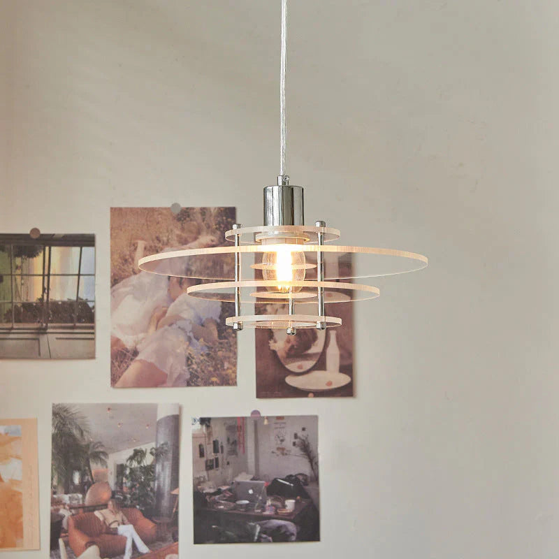 Nowoczesna Warstwowa Wisząca Lampa Akrylowa Vintage