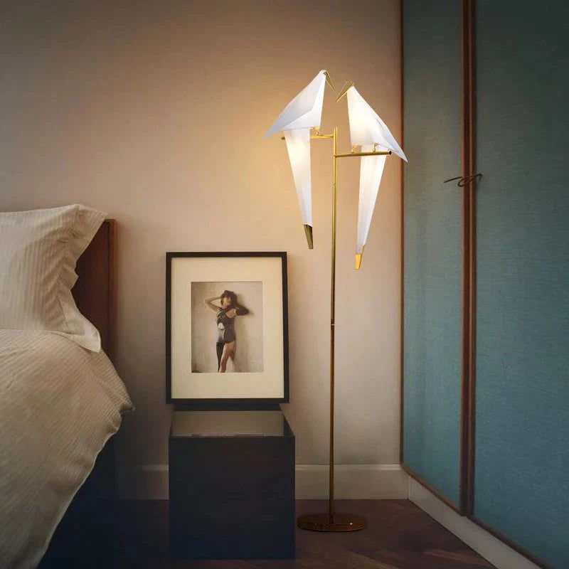 Lampa Origami Ptak | Nowoczesna dekoracyjna lampa stołowa i podłogowa